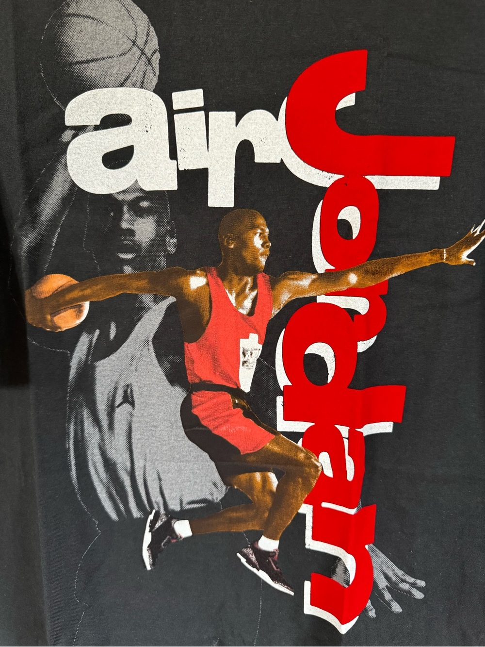 Air Jordan Style Black & Red Basketball Wall Art